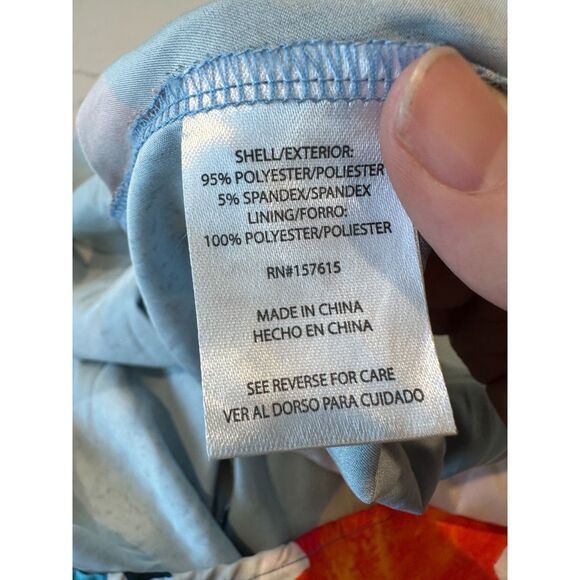 Nicole Miller Watercolor Abstract Satin High Neck Maxi Dress Size Small - Picture 7 of 8